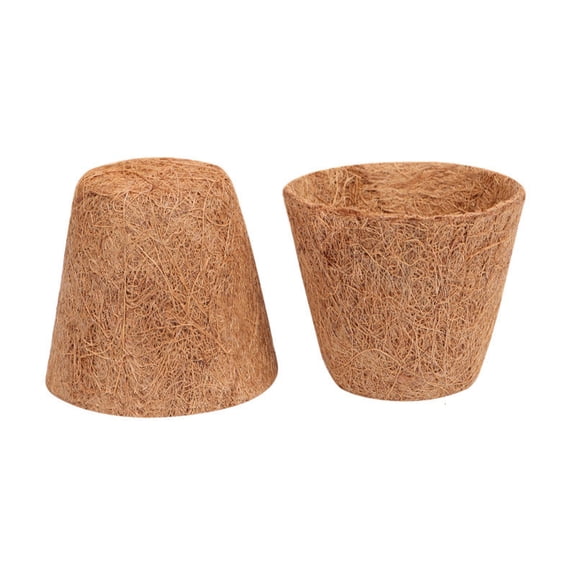 Biodegradable Coconut Coir Seedling Pots, Natural Plant Nursery Cups for Eco-Friendly Garden Planting and Starting Flowers Vegetables Indoor Outdoor Use