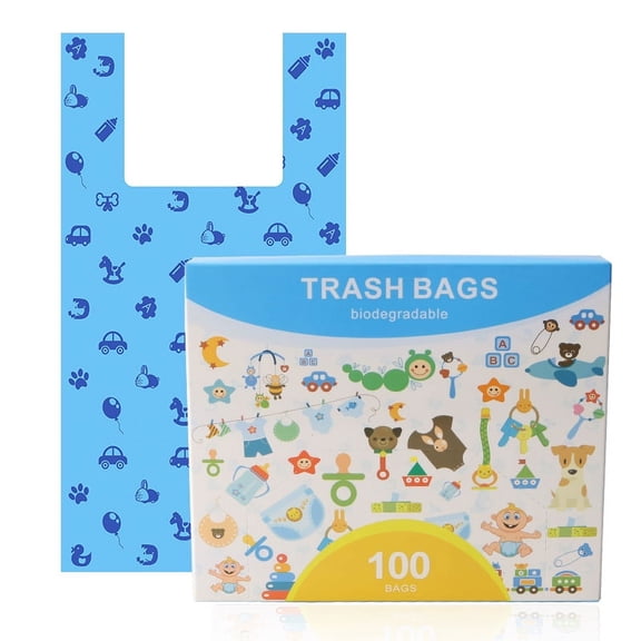 Biodegradable Dog Poop Bags 100% Compostable trash Bags for pets Guaranteed Leak-Proof 100-count Dog Waste Bags with Easy-Tie Handles