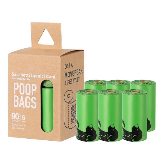 Biodegradable Dog Poop Bags 90 Count Scented Pet Waste Bags Odor Control Thick Easy Open Doggy Bags for Daily Walking