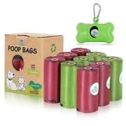 Biodegradable Dog Poop Bags | Pet Waste Bags with Dispenser and Leash Clip for Doggy, Eco-Friendly Leak Proof Disposal Refill Bags150 Counts