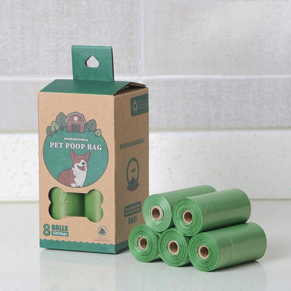 Biodegradable Dog Waste Bags Disposable Thick Pet Poop Bags Doggie Toilet Bags for and Hygiene Solid Color Design