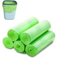 thumbnail image 1 of Biodegradable Garbage Bags 13 Gallon,0.98 Mil Thicken Tall Kitchen Trash Bags,Compostable Bags Recycling for Lawn Kitchen,Home,Office,Green,100 Counts, 1 of 8