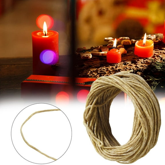 Biodegradable Hemp Wicks 33 Ft Coated With Organic Beeswax For Candle Making Ideal For Diy Crafts And Votive Candle Projects