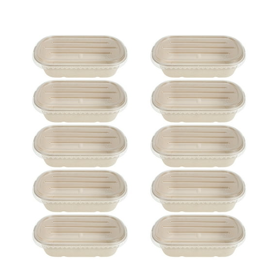 Biodegradable Lunch Box Meal Prep Boxes Disposable Food Bento Cake Portable Holder Salad Wrapping with Cover