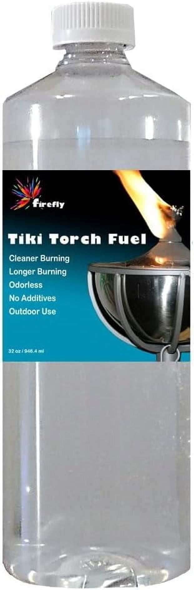 Biodegradable Odorless Tiki Torch Fuel - Smokeless, Odorless, Long-Lasting, Ideal for Outdoor, 32 oz.