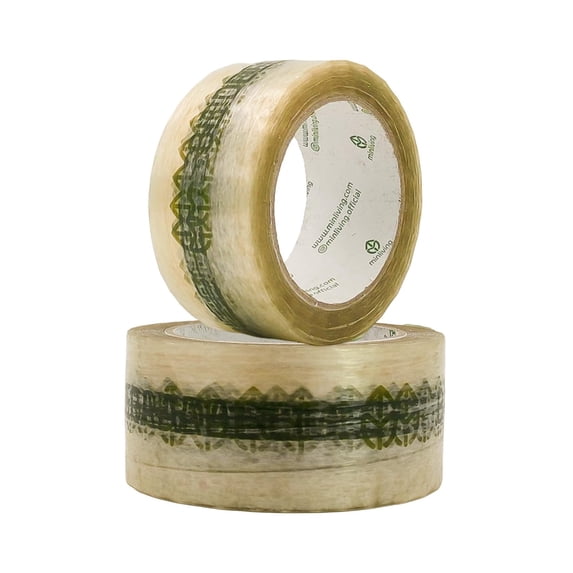 Biodegradable Packing Tape | Plant-Based Cellulose Packaging Tape | Heavy Duty All-Purpose Adhesive for Shipping, Moving, Office, Crafts | Easy-Tear, Low-Noise, Clear - 3pk 1.93 in x 70 yds