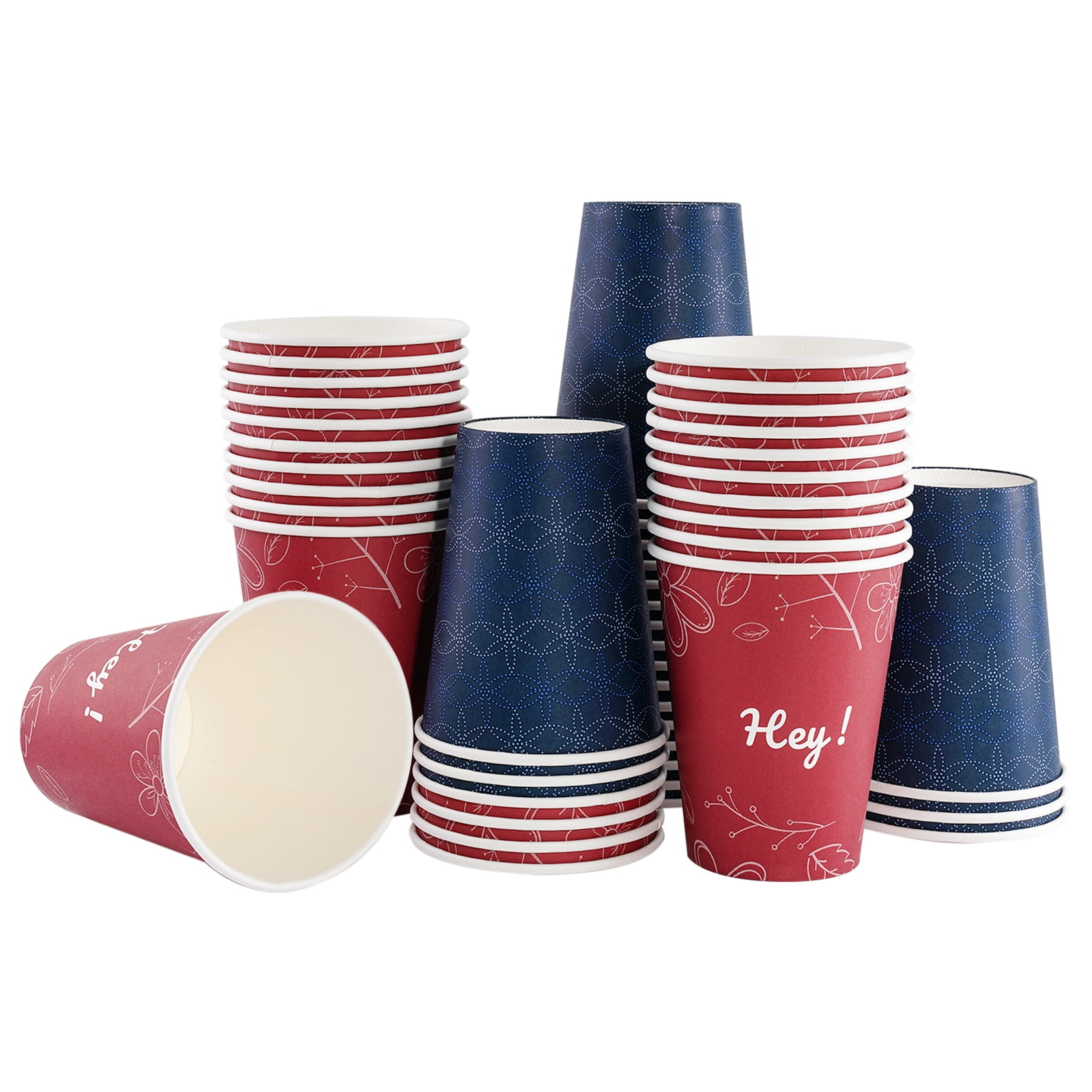 VacYaYa Disposable Paper Coffee Cups 12oz Paper Cups，25 Count - Walmart.com