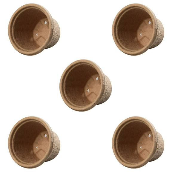 Biodegradable Peat Pots for Seed Starting, 3 Inch Pulp Nursery Pot Cups with Tray for Flowers, Eco Friendly Seedling Containers for Gardening, 12 Pack, 3 Inch