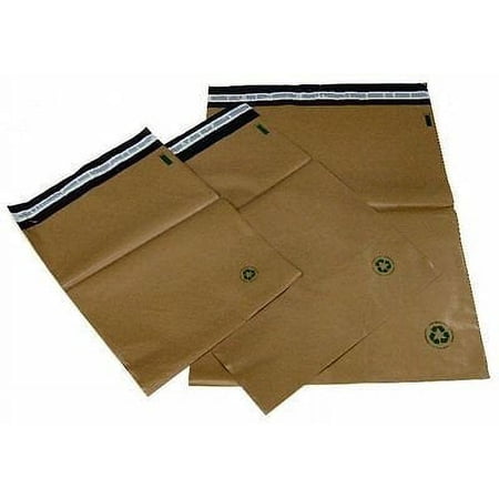 Biodegradable Poly Bag Mailers 25 #7 14.5 x19 Brown Eco Friendly Unlined SS