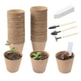 Biodegradable Seedling Kit Pulp Peat Pot Set For Growing Tools For