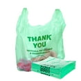 thumbnail image 1 of Biodegradable T-Shirt Shopping Bags, Green, 500 Count – Armopak, 1 of 8