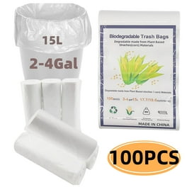 Hero Kitchen Trash Bags, 13 Gallon, 40 Bags (Lemon Scent), Odor Neutralizer, Flap Ties, Yellow/White