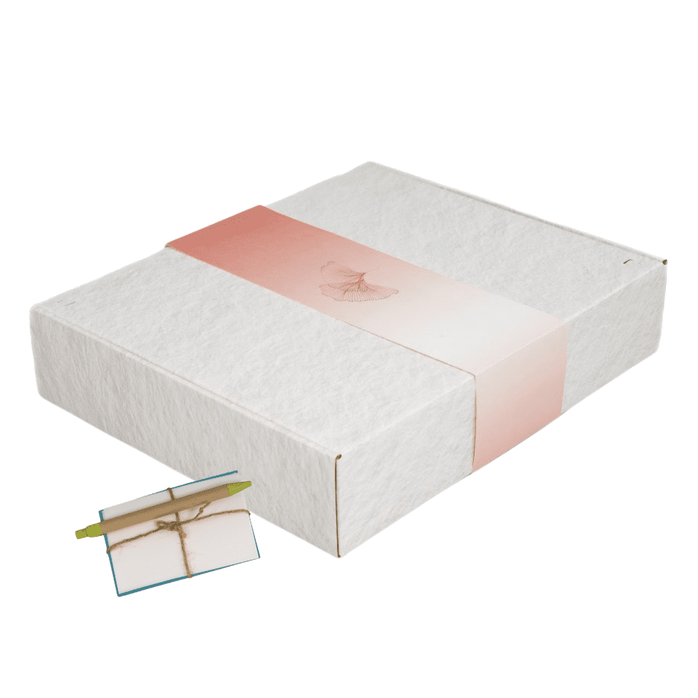 Biodegradable Urn for Human Ashes, Eco-Friendly Urn for Water or Earth Burial, Includes Water Soluble Ash Bag, Adult Size 3" H x 12" W x 14" L. (ANGEL GINKGO)
