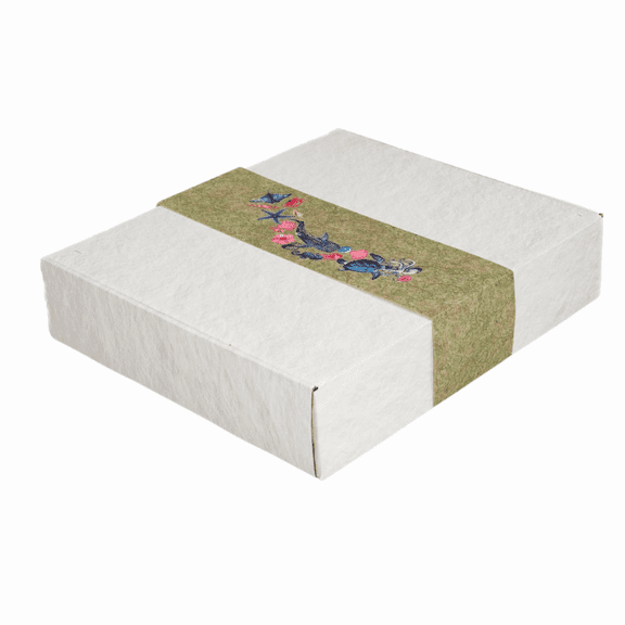 Biodegradable Urn for Human Ashes, Eco-Friendly Urn for Water or Earth Burial, Includes Water Soluble Ash Bag, Adult Size 3" H x 12" W x 14" L. (ANGEL OCEAN)