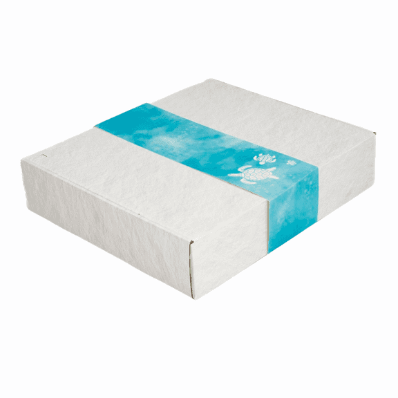 Biodegradable Urn for Human Ashes, Eco-Friendly Urn for Water or Earth Burial, Includes Water Soluble Ash Bag, Adult Size 3" H x 12" W x 14" L. (ANGEL TURTLE)