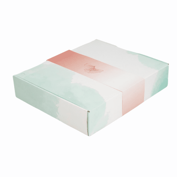 Biodegradable Urn for Human Ashes, Eco-Friendly Urn for Water or Earth Burial, Includes Water Soluble Ash Bag, Adult Size 3" H x 12" W x 14" L. (AQUA GINKGO)