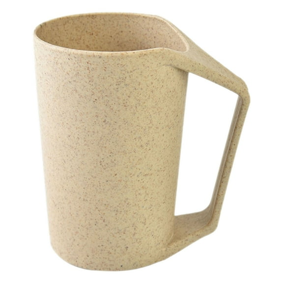 Biodegradable Wheat Fiber Lightweight Reusable Plastic Cup For Water And Coffee Eco Friendly Choice For Everyday Use (Beige)