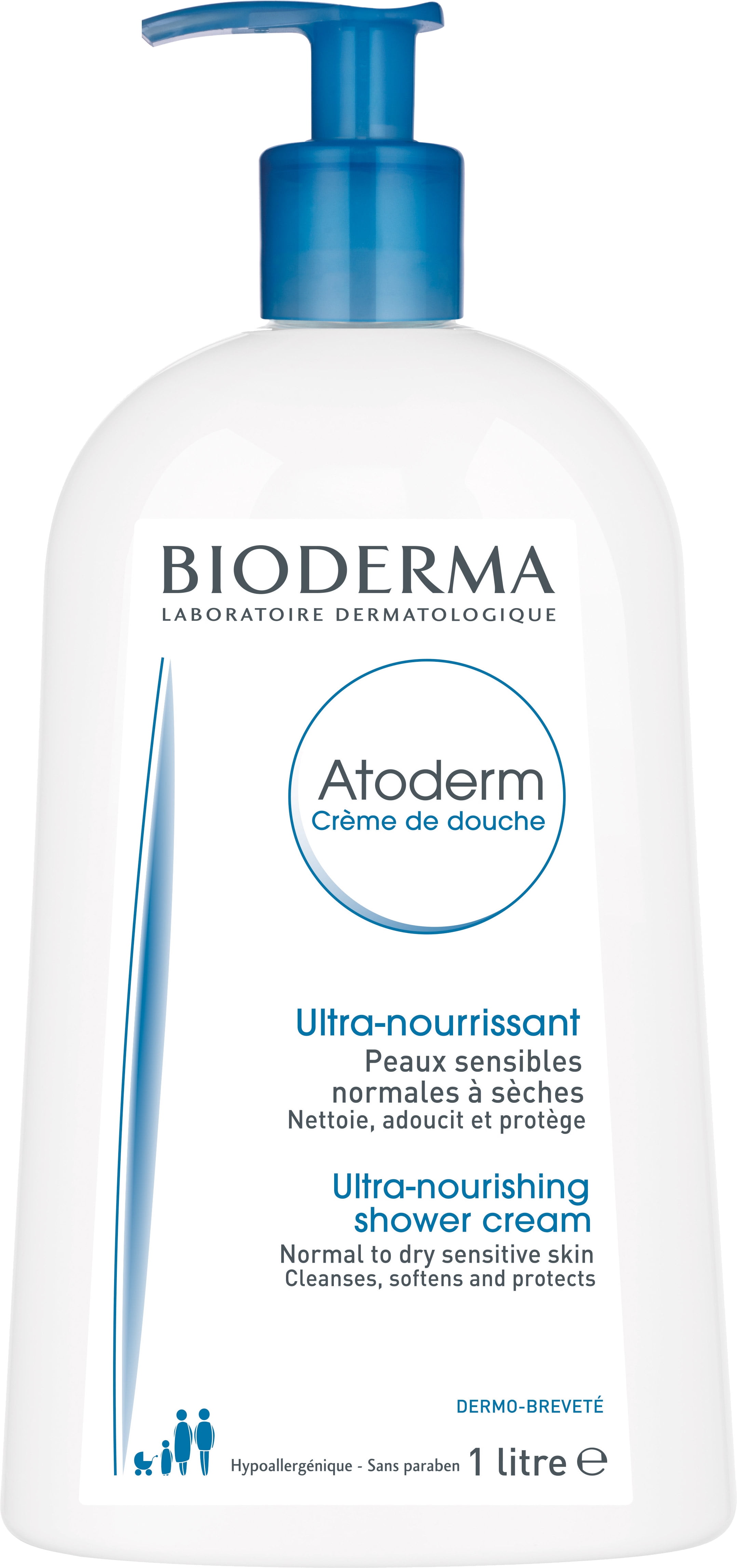 Bioderma Atoderm Cleansing Shower Cream Body Wash for Normal to Dry