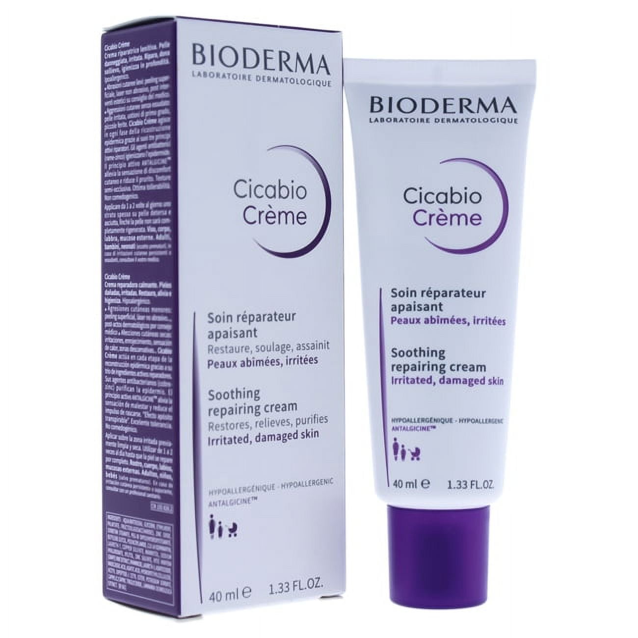 Bioderma Cicabio Soothing Repairing Cream for Dry Skin - 1.35 fl. oz.