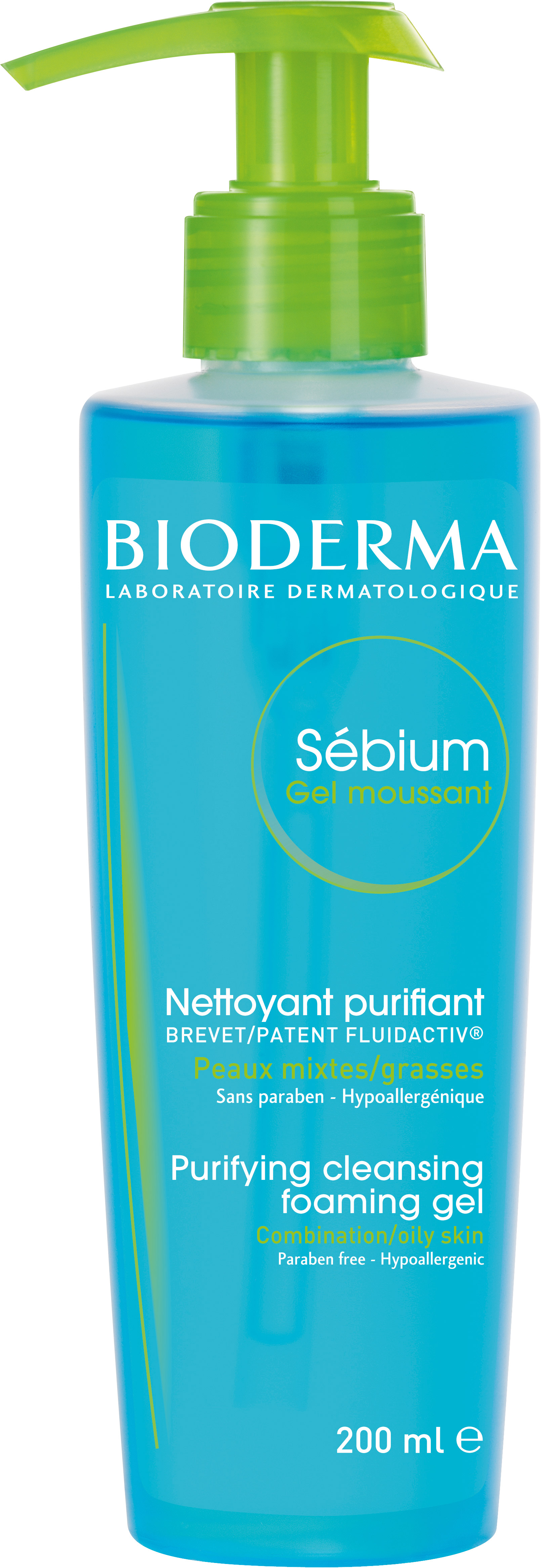 Bioderma - Sébium - Foaming Gel Pump - Cleansing and Make-Up Removing - Skin Purifying - for Combination to Oily Skin - image 1 of 5