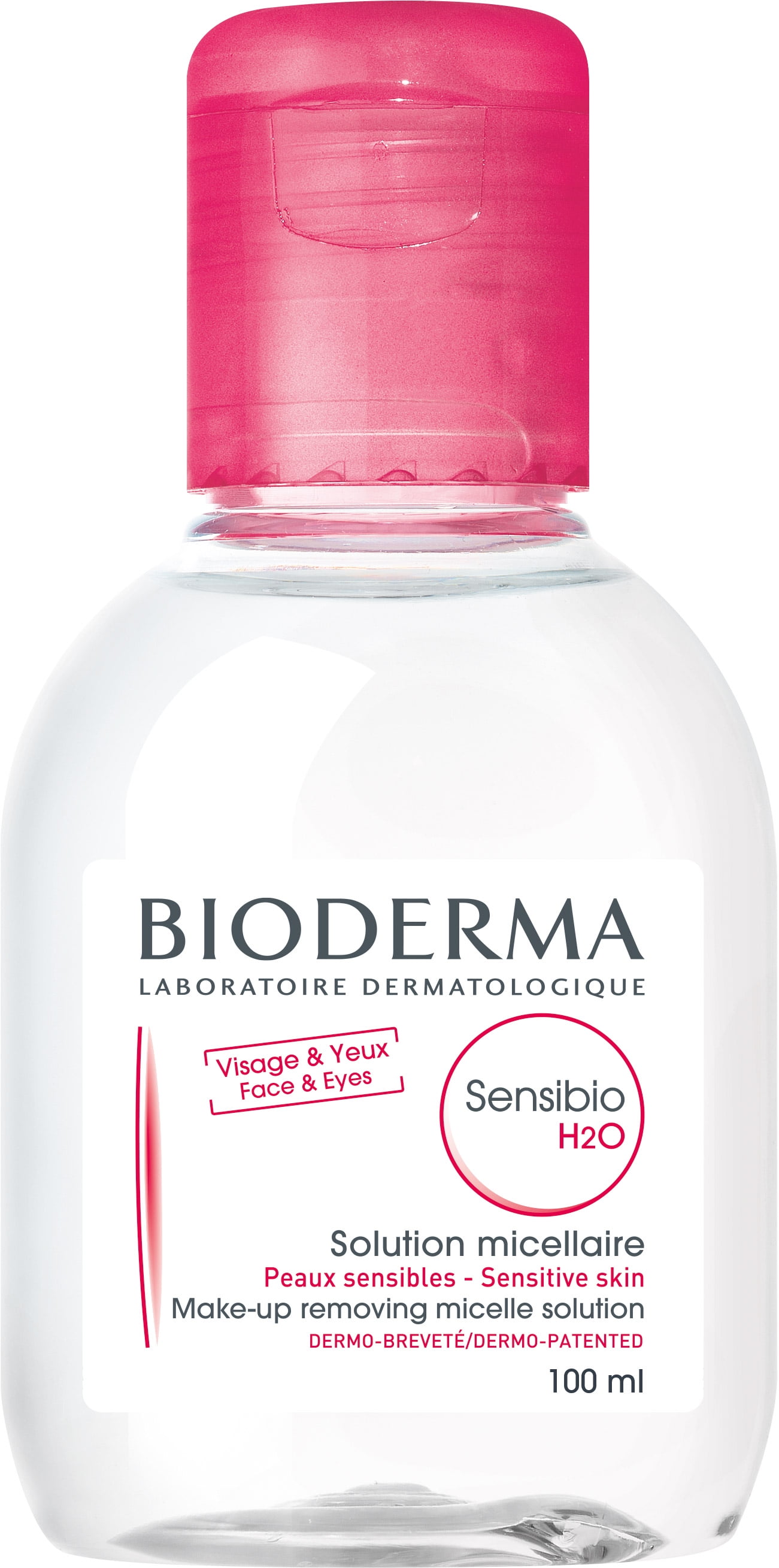 Bioderma Sensibio H2O Soothing Micellar Cleansing Water and Makeup Removing  Solution for Sensitive Skin - Face and Eyes - 3.33 fl.oz.