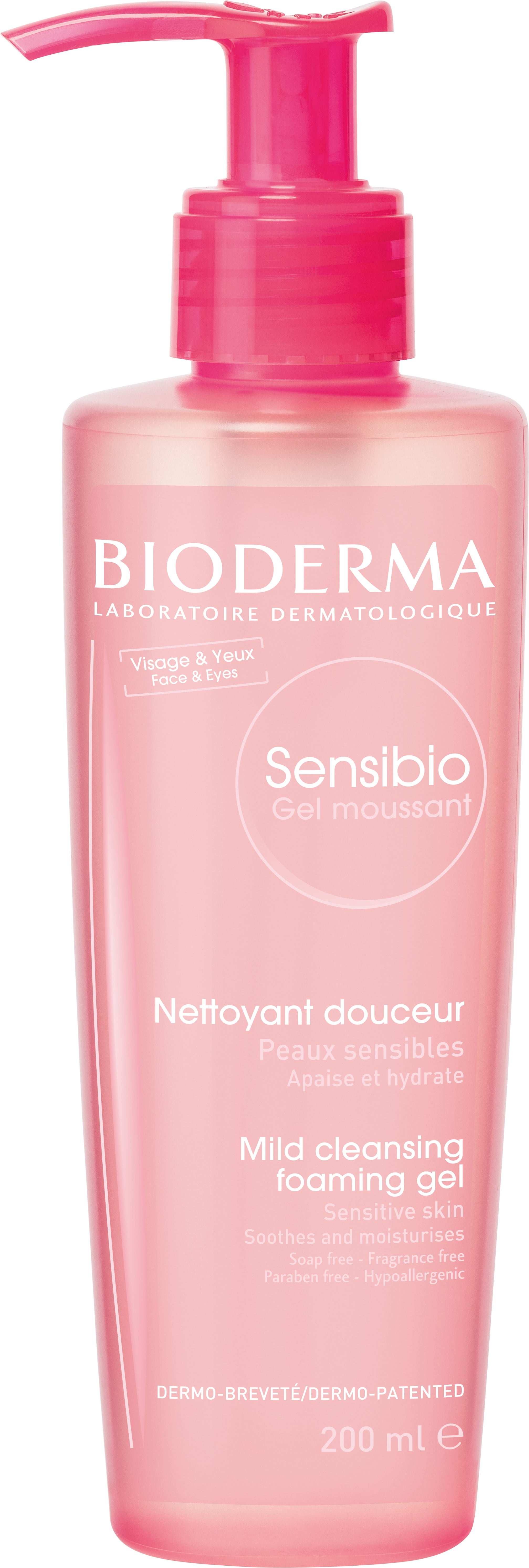 Bioderma - Sensibio, Mild Cleansing and Makeup Removing Foaming Gel for  Sensitive Skin, 6.76 fl oz