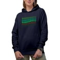 thumbnail image 1 of Biodiversity, Biology or Biologist & Science or Scientist Themed, Groovy Retro Wavy Text Merch Gift, Navy Blue Hooded Sweatshirt or Hoodie, Large, 1 of 5