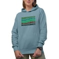 thumbnail image 1 of Biodiversity, Biology or Science Term, Groovy Retro Wavy Text Merch Gift, Light Blue Hooded Sweatshirt or Hoodie, Medium, 1 of 5