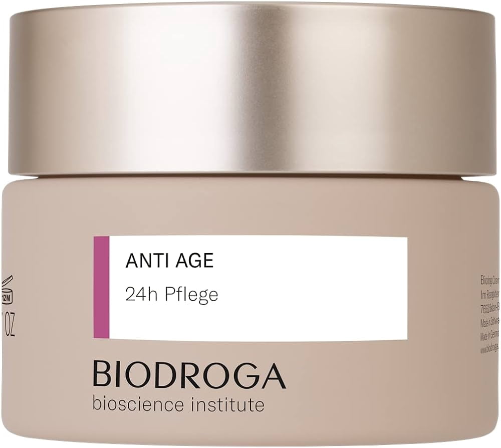 Biodroga Anti Aging 24h Face Cream 50ml - Firming Anti Wrinkle Face Care Day Cream Night Cream Vegan Bioscience Institute
