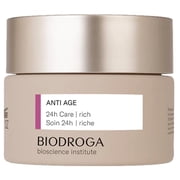 Biodroga Anti Age 24h RICH Face Cream 1.7 oz- Firming، Smoothing، Anti Wrinkle، Lifting - with Instant Lift Complex & Q10 - NO Fragance، Coloring، Silicons، Mineral Oil، Parabens، Gluten، Lactose