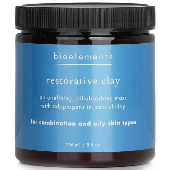 Bioelements Restorative Clay Pore Refining Treatment Mask (Salon Size For Combination / Oily Skin) 236ml/8oz