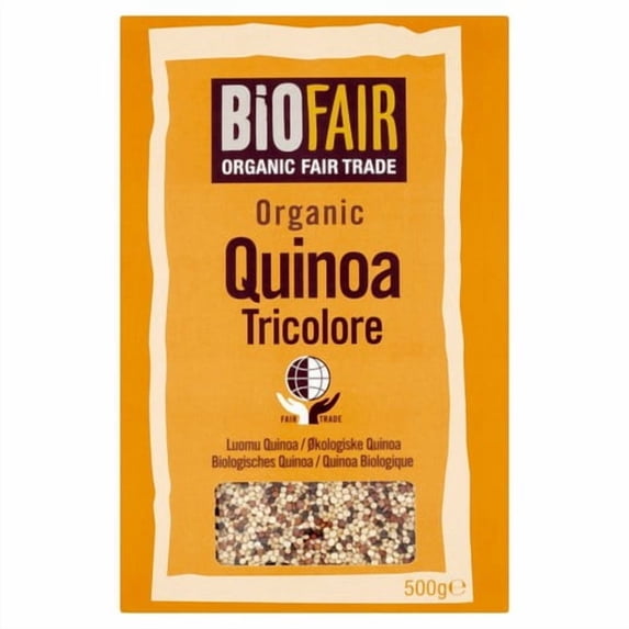Biofair Organic Fair Trade Quinoa Tricolore 500g, British Import (Pack of 3)