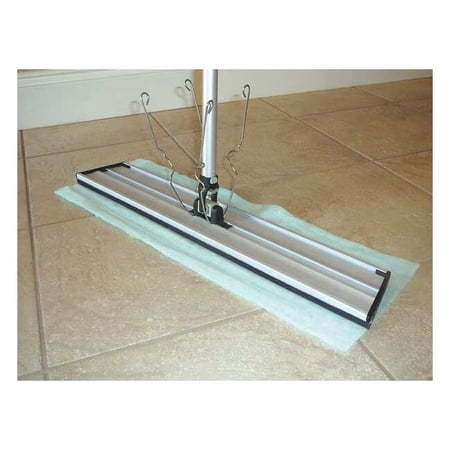24" Spring Clip Dust Mop Frame, Aluminum SCF244