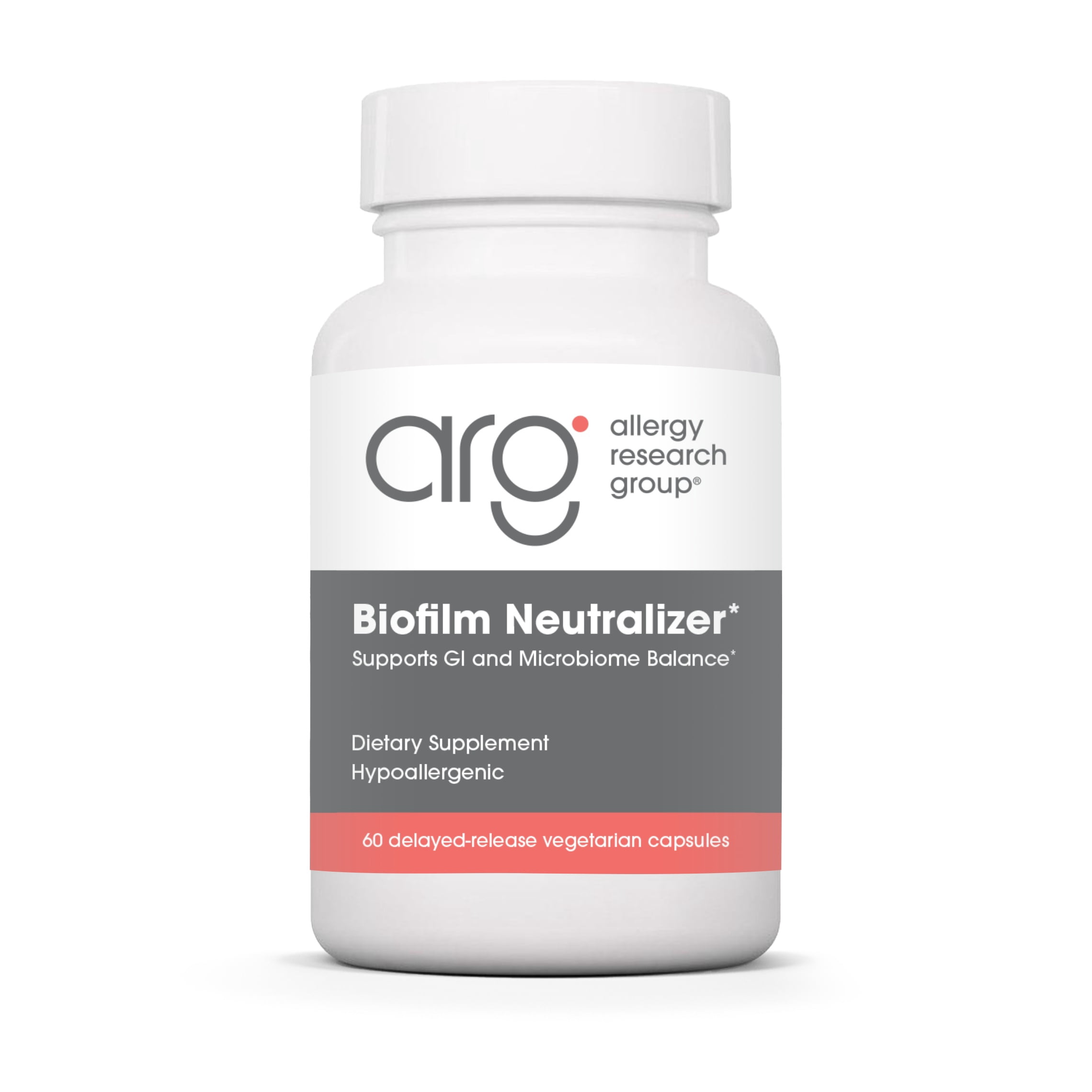 ARG Biofilm Neutralizer - GI & Microbiome Support Supplement - Serrapeptidase, Trypsin, EDTA & Alpha Lipoic Acid - Immune & Digestive Support - Delayed-Release - 60 Servings - 60 Capsules