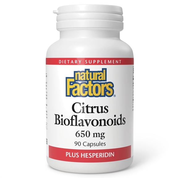 Natural Factors Citrus Bioflavonoids 650mg, Support for The Body's Use of Vitamin C, 90 Capsules