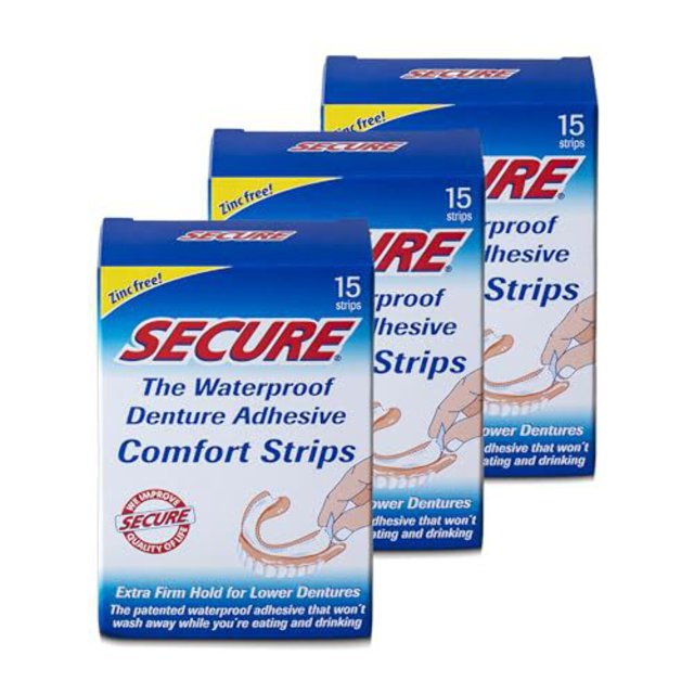 Bioforce/A.Vogel Secure Denture Adhesive Comfort Strips 15 Ct