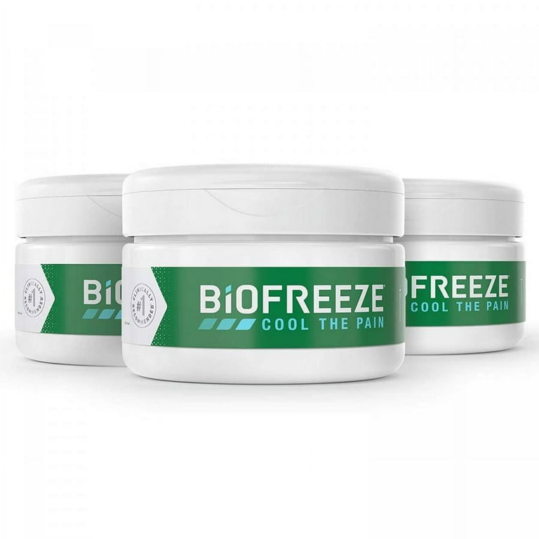 Biofreeze Cream, 3 Oz. Jar, 10% Menthol, 2 Count - Walmart.com