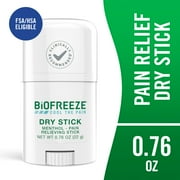 Biofreeze Pain Relief Portable Dry Solid, for Back Knee Muscle Joint and Arthritis Pain, 0.76 oz