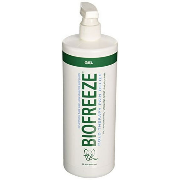 Biofreeze Pain Relief Gel, 32 oz. Pump, Green (Packaging May Vary)