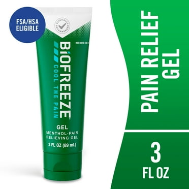 Biofreeze Pain Relief Gel, Back Knee Muscle Joint and Arthritis Pain Relievers, 3 fl oz Menthol