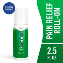 Biofreeze Pain Relief Roll-On, for Back Knee Muscle Joint and Arthritis Pain, 2.5 fl oz Menthol