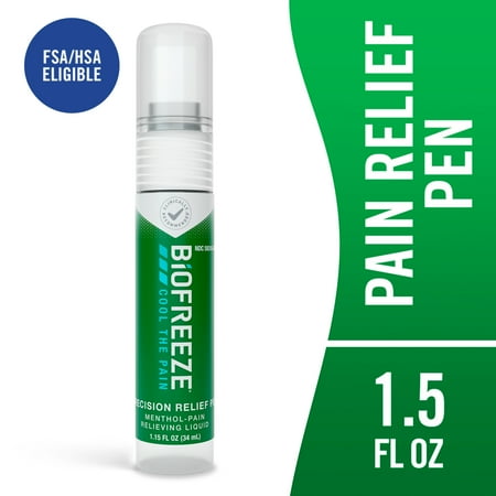 Biofreeze Precision Pain Relief Pen, Back Knee Muscle Joint and Arthritis Pain Relievers, 1.15 oz