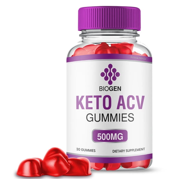 Biogen Keto ACV Gummies, Biogen Keto Gummies, Biogen Gummies Bio Gen Apple Cider Vinegar Gummy Dietary Supplement (1 Pack)