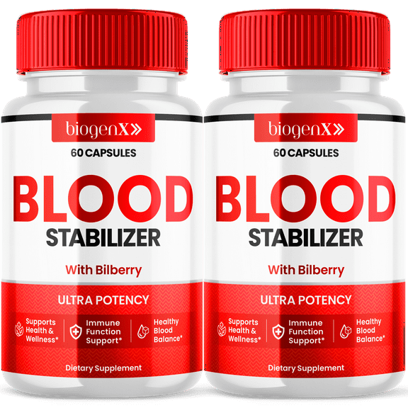 BiogenX Advanced Blood Support Formula, Extra Strength Glycogen Supplement 120 Capsules