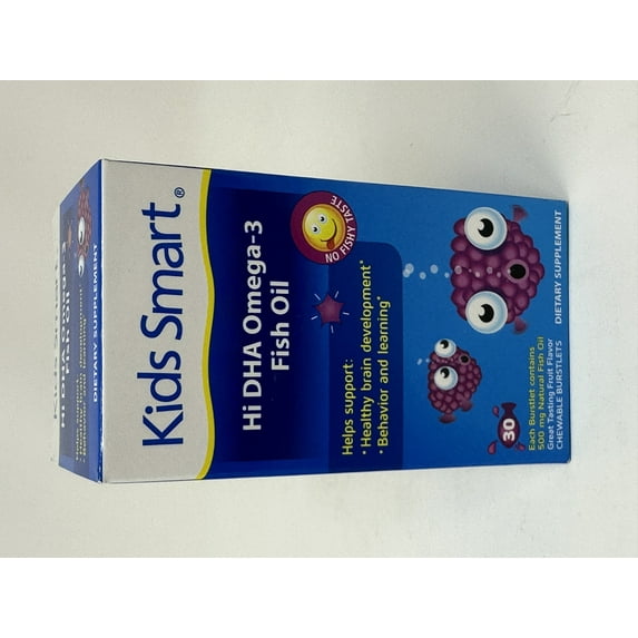 Bioglan Kids Smart Chewable Burstlets Berry Flavor 30 Caps (Pack of 4)