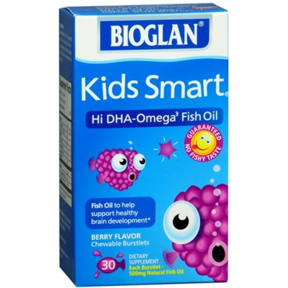 Bioglan Kids Smart Chewable Burstlets Berry Flavor 30 Caps (Pack of 6)