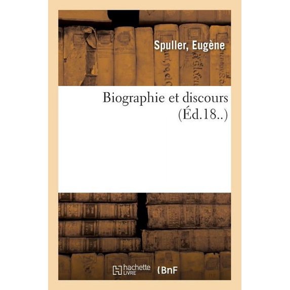 Biographie Et Discours (Paperback)