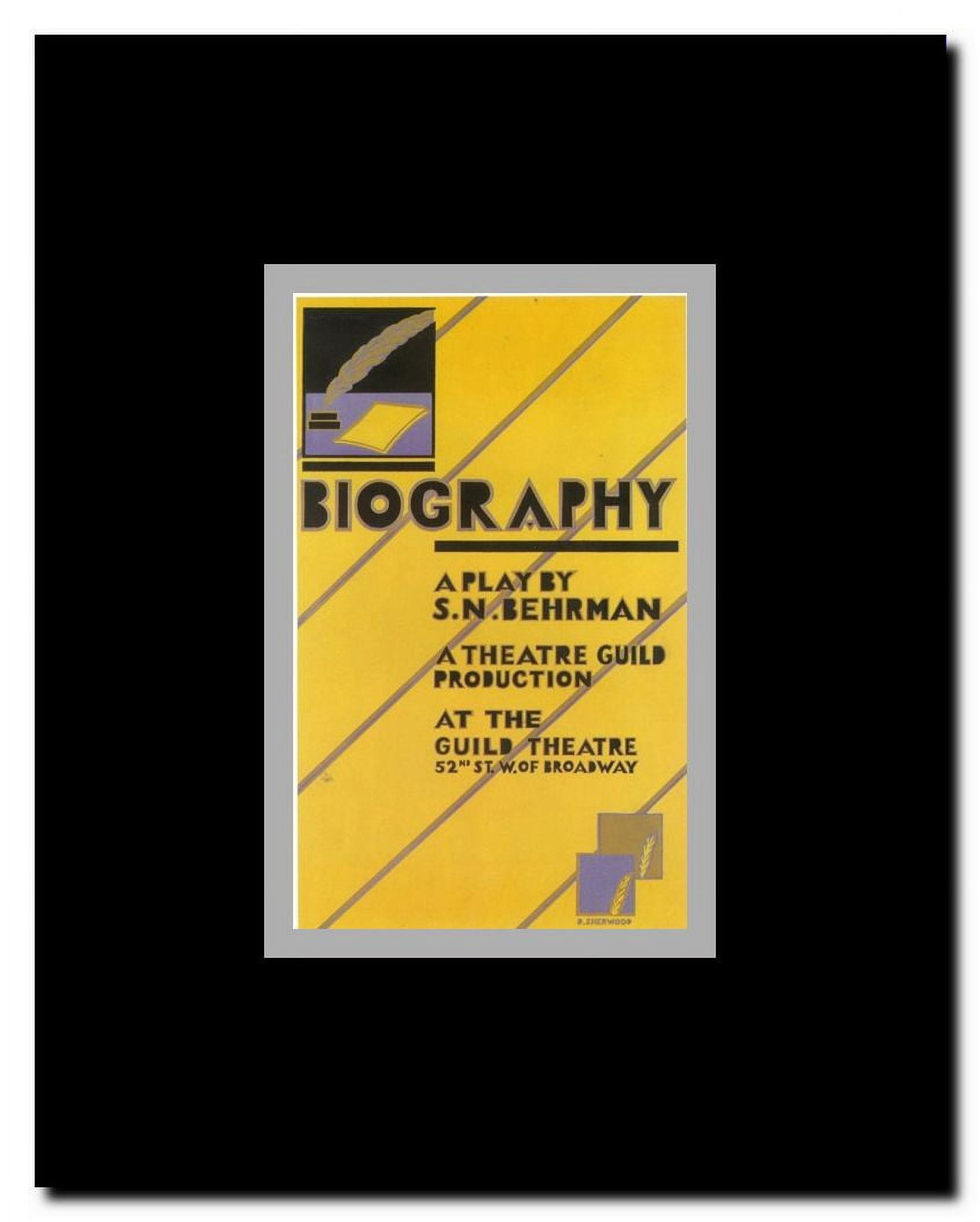 Biography (Broadway) Framed Movie Poster