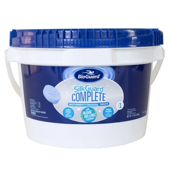 Bioguard SilkGuard Complete 3" Tablets, Pool Sanitizer, 12# Bucket