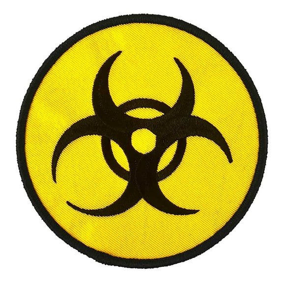 Biohazard - Embroidered Patch - 4" Round